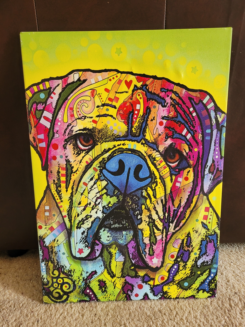 "Hey Bulldog" Canvas Art Print